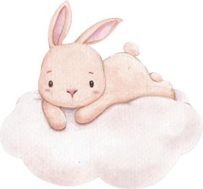 Cute Rabbit Character Watercolor